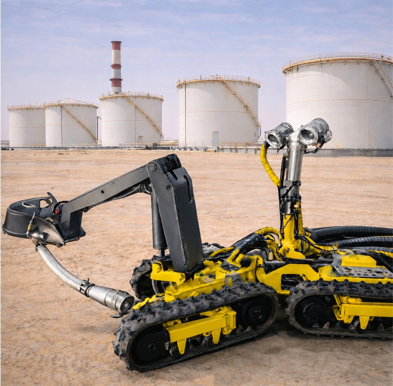 Robotic tank cleaning